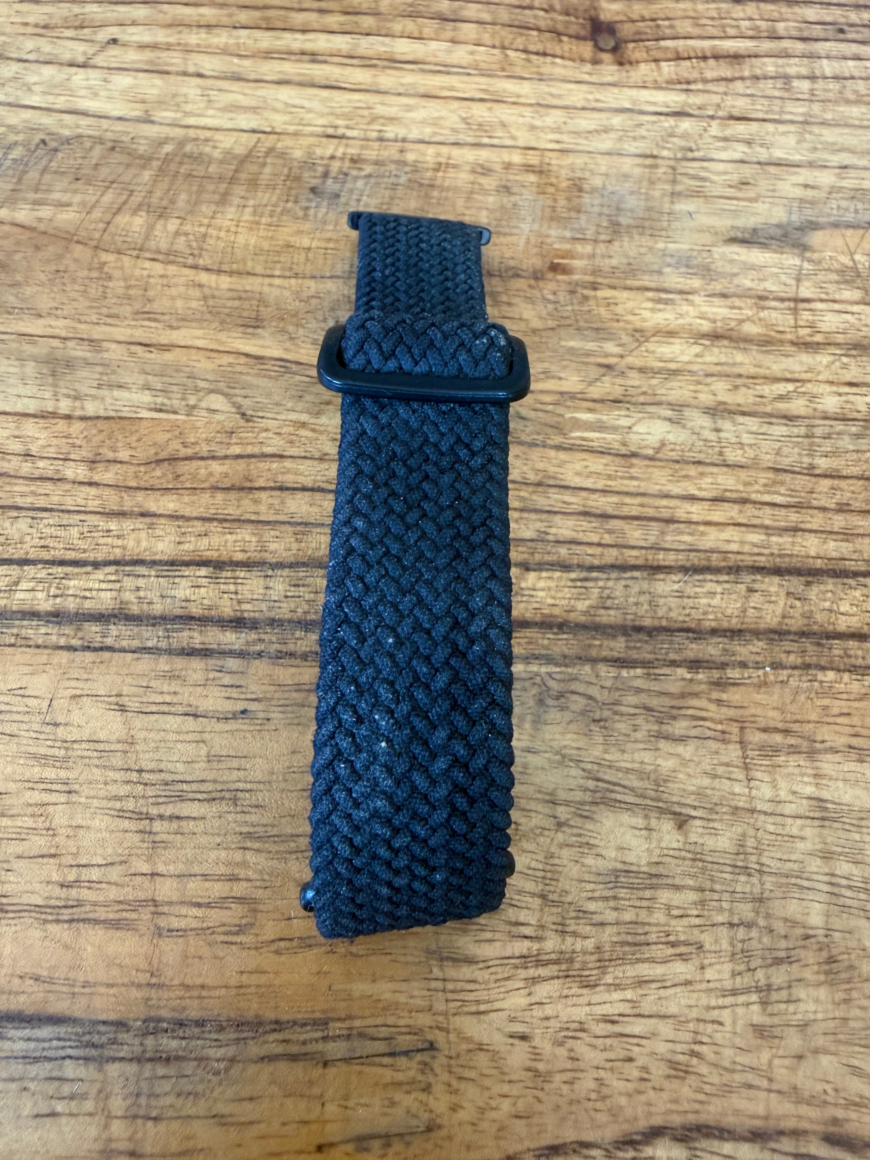 Fitbit Accessory Strap — Black Stretchy Breathable Band